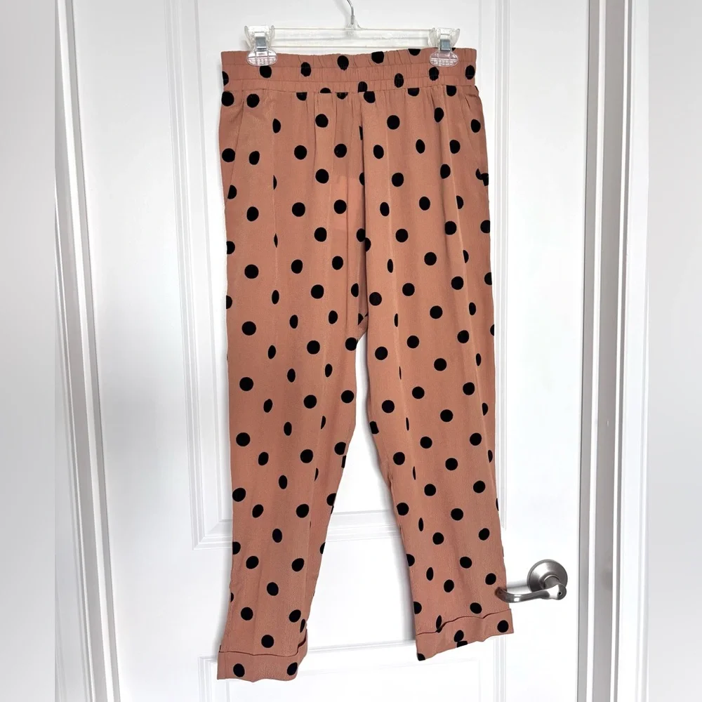 NWT Beach Riot Avery Polka Dot Pants Euro Summer Parisian Chic Revolve Cover up - Picture 3 of 13